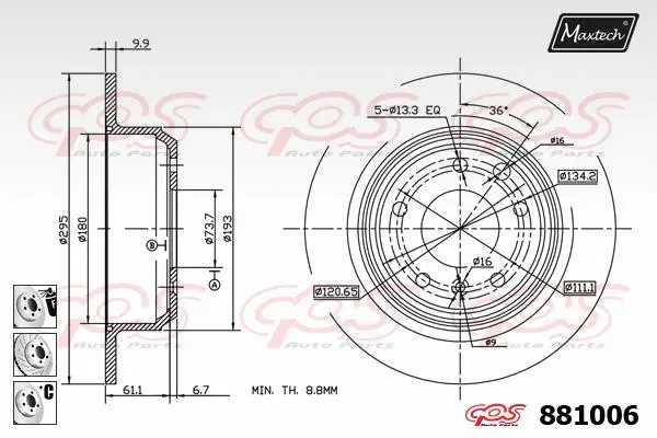 Brake Disc (861320)