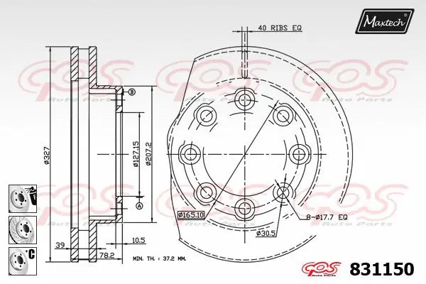 Repair Kit, brake caliper (70200485)