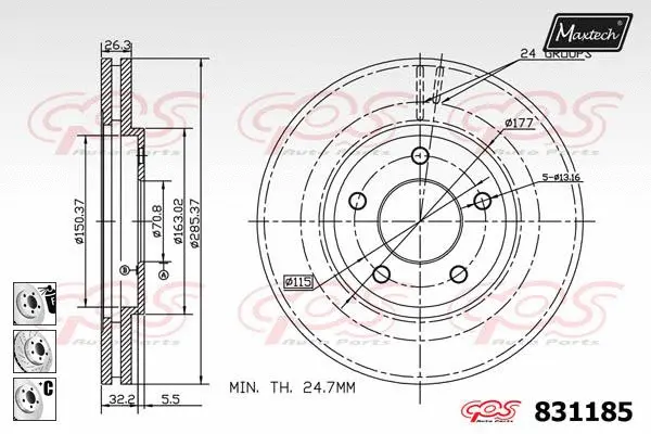 Brake Caliper (6252003)