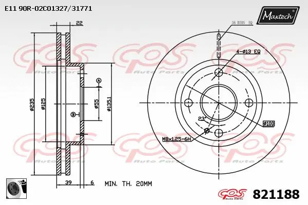 Guide Bolt, brake caliper (71810164)