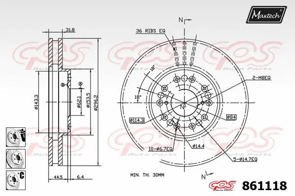 Brake Disc (861036)