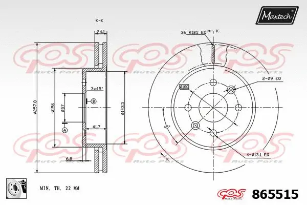 Piston, brake caliper (72948068)