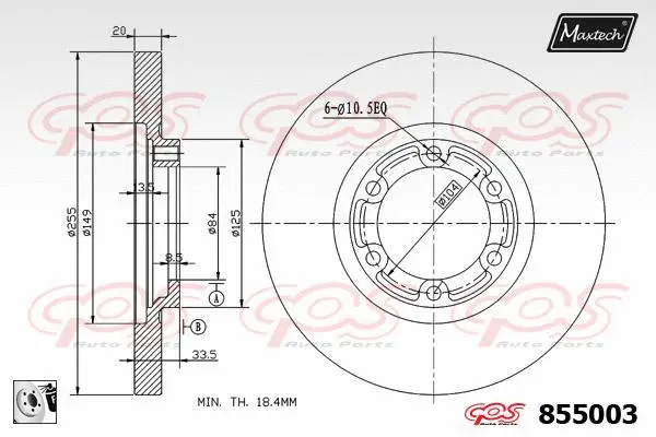 Piston, brake caliper (72942041)