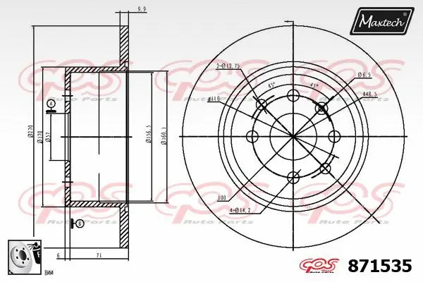 Piston, brake caliper (72960047)