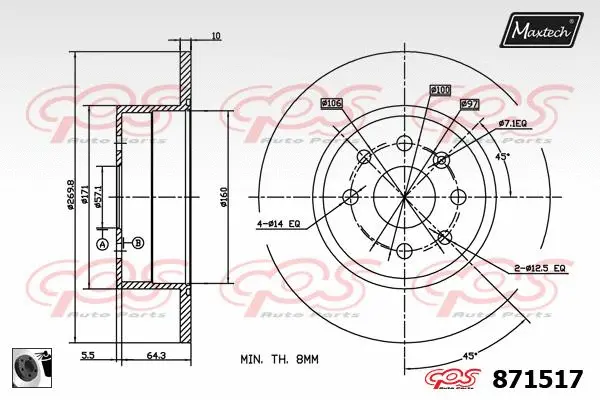 Brake Disc (861108)
