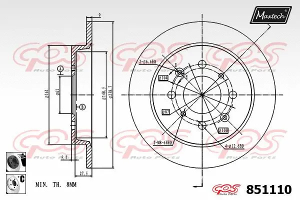 Brake Disc (865702)