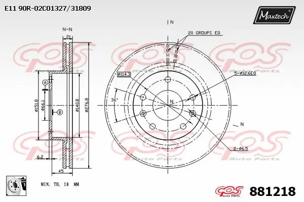 Piston, brake caliper (72961002)