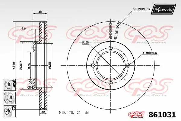 Brake Disc (861033)