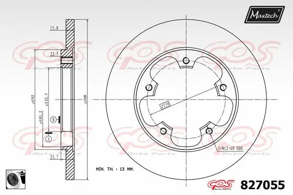 Brake Caliper (6254002)