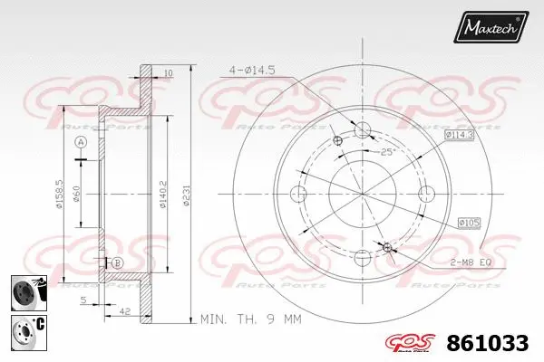 Bolt, brake disc (800110)