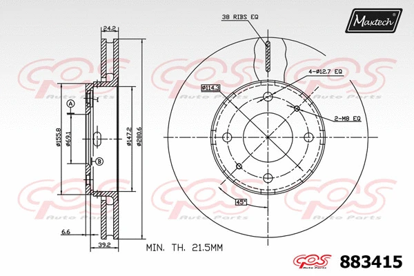 Repair Kit, brake caliper (70200685)