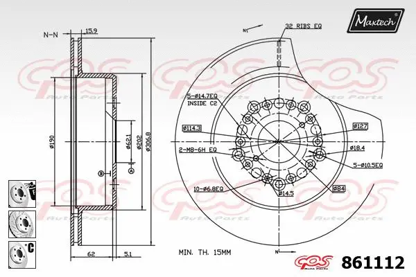 Guide Sleeve Kit, brake caliper (70160085)