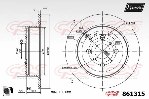 Brake Disc (881201)