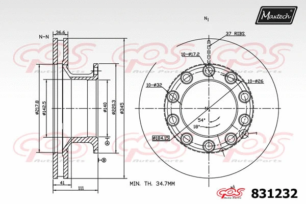 Repair Kit, brake caliper (70200360)