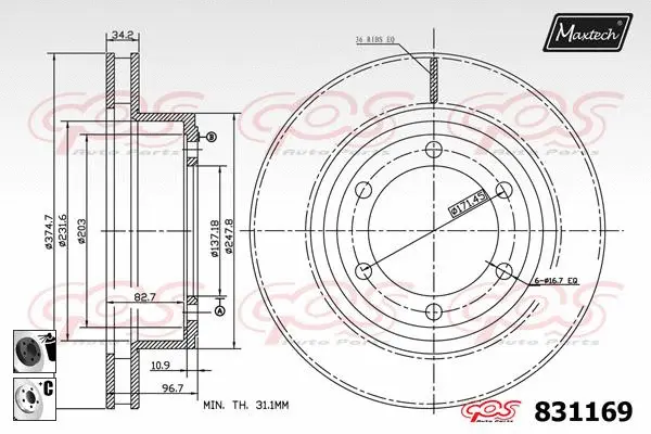 Steering Knuckle, wheel suspension (5251006)