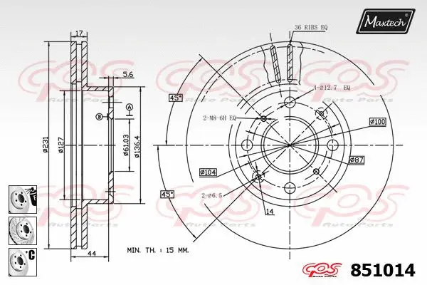 Seal, brake caliper piston (70180088)