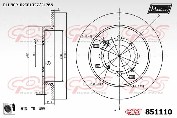 Brake Caliper (6273000)