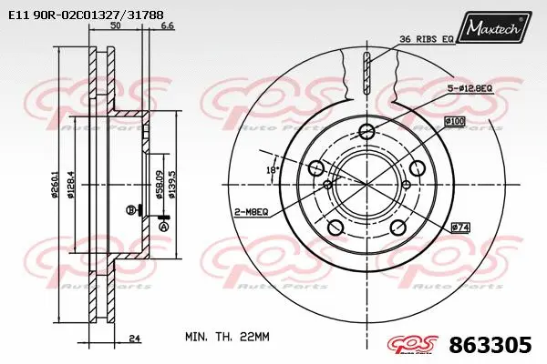 Guide Bolt, brake caliper (71810126)
