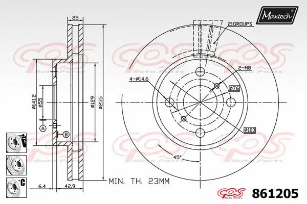 Brake Caliper (6261008)