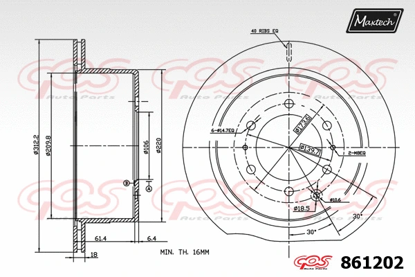 Repair Kit, brake caliper (70200453)