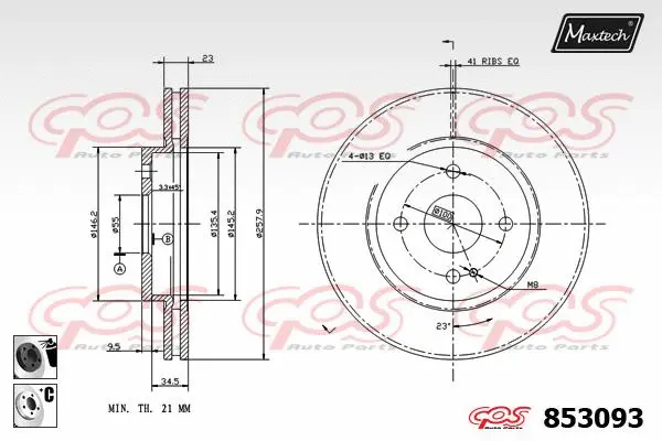 Repair Kit, brake caliper (70200014)