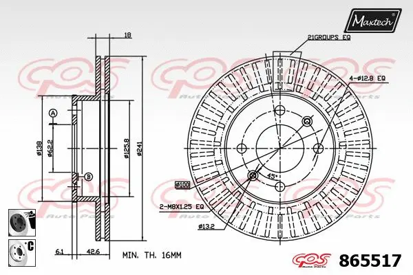 Repair Kit, brake caliper (70200151)