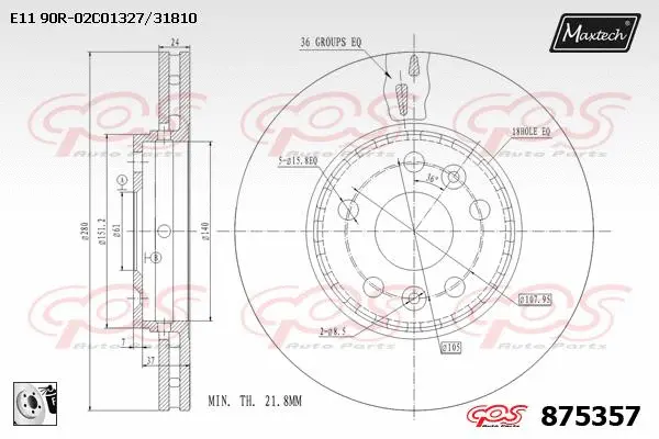 Brake Caliper (6261025)