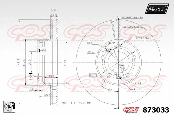 Brake Disc (827036)