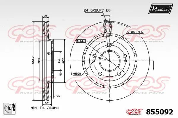 Piston, brake caliper (72943027)