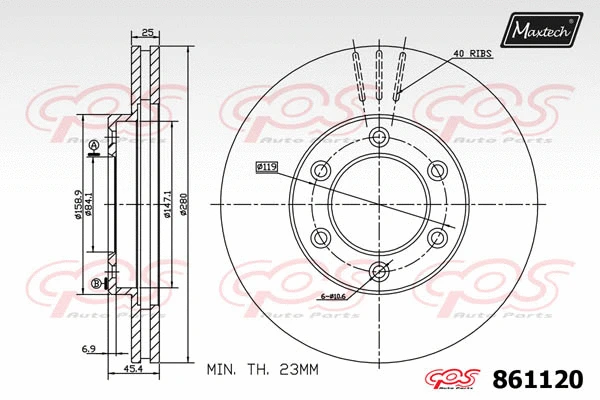 Piston, brake caliper (72943018)