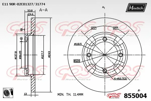 Brake Disc (821188)