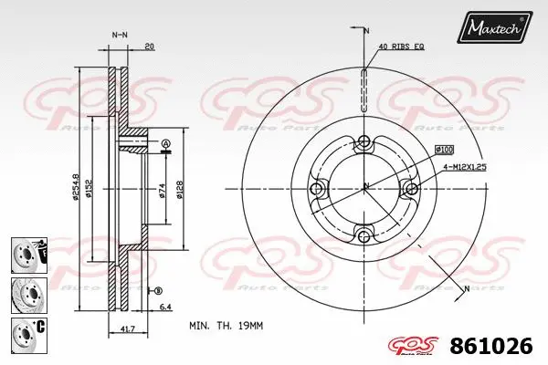 Piston, brake caliper (72938027)