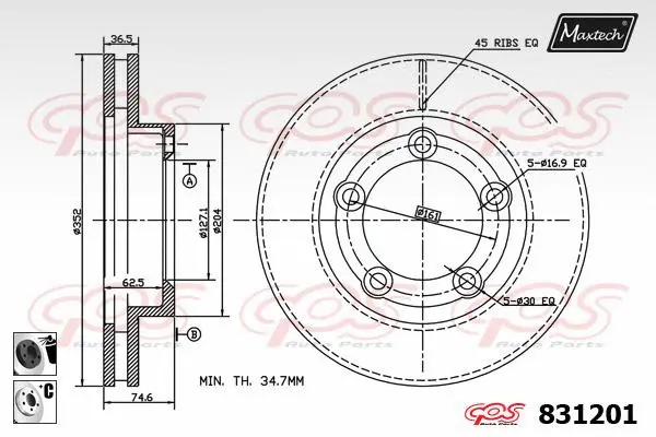 Brake Disc (857005)