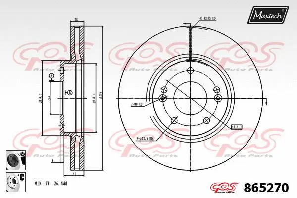 Repair Kit, brake caliper (70200467)
