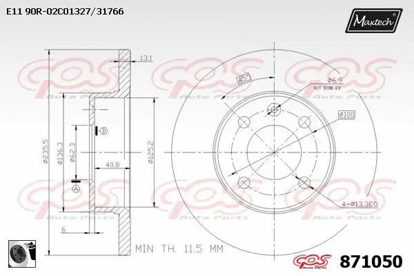 Brake Disc (851131)