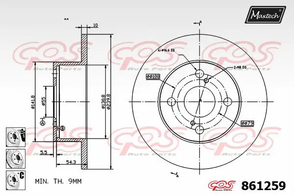 Seal, brake caliper piston (70180048)