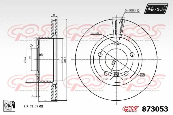 Guide Bolt, brake caliper (71810065)