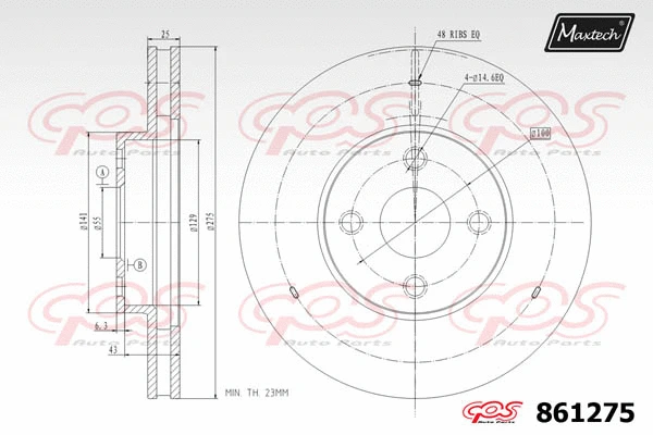 Piston, brake caliper (72935009)