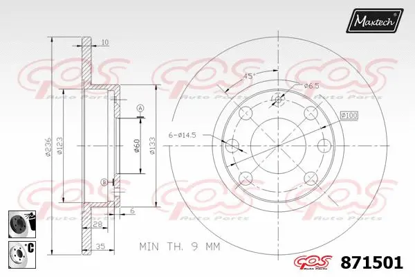 Guide Bolt, brake caliper (71810278)