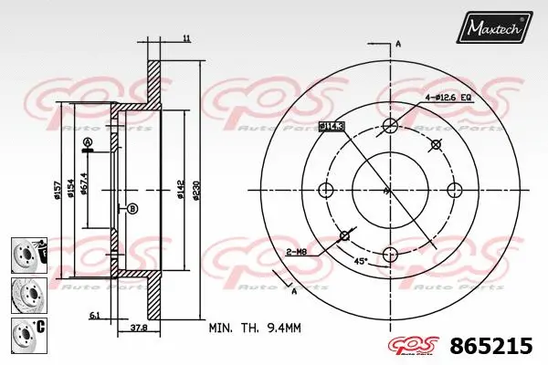 Brake Disc (851125)
