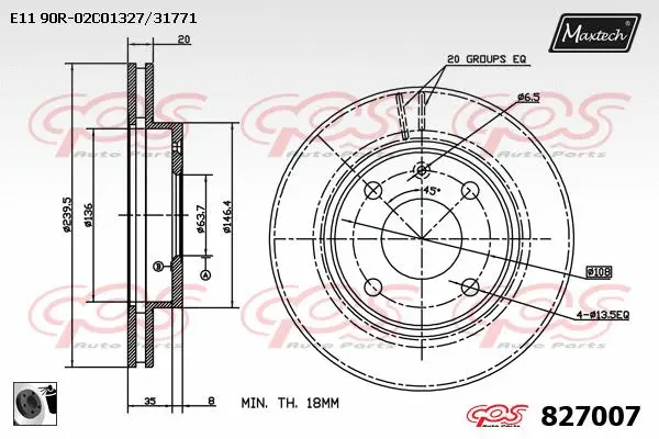 Seal, brake caliper piston (70180388)