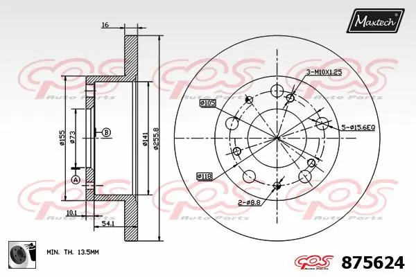 Brake Caliper (6266500)