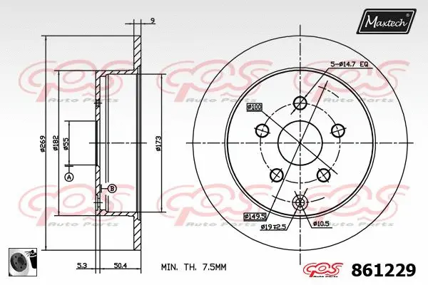 Guide Bolt, brake caliper (71810023)