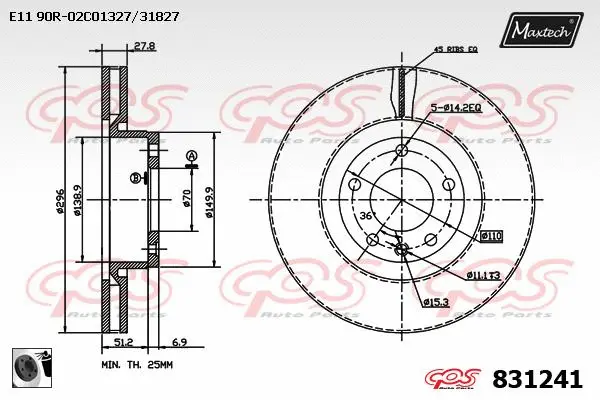 Repair Kit, brake caliper (70200818)