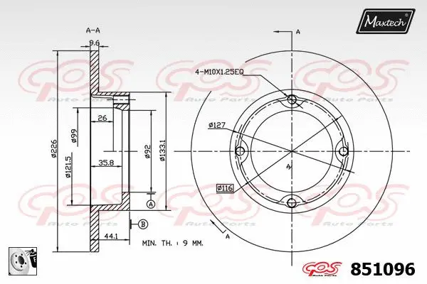 Guide Bolt, brake caliper (71810010)