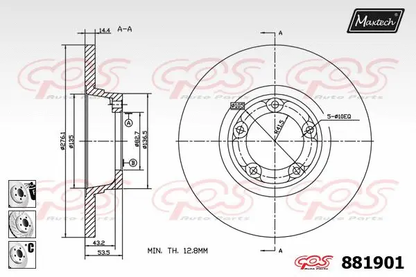 Repair Kit, brake caliper (70200717)