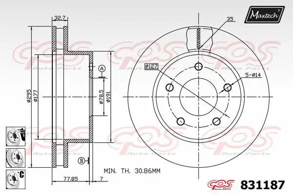 Guide Bolt, brake caliper (71810004)