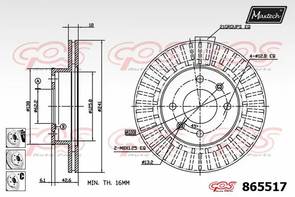 Repair Kit, brake caliper (70200640)