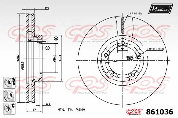 Repair Kit, brake caliper (70203046)