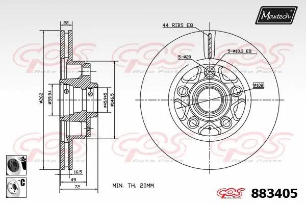 Brake Disc (873093)